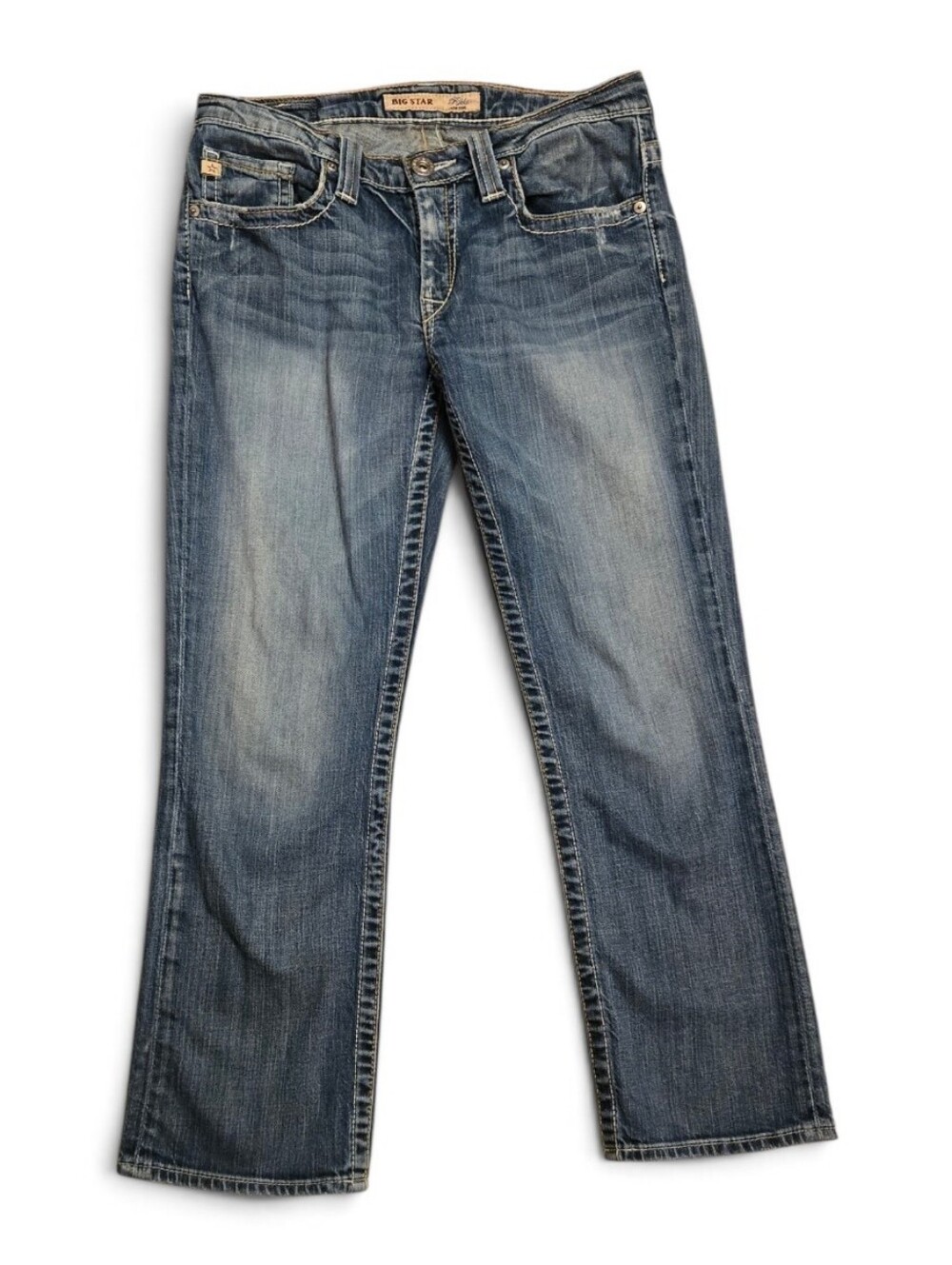 Big Star Women’s Boot Cut Jeans in Faded Blue Wash
